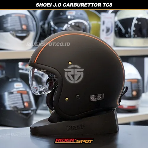 SHOEI J.O Carburettor TC8 Black Orange Helmet – Riderspot