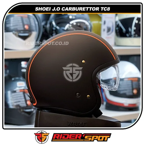 SHOEI J.O Carburettor TC-8 Black Orange Helmet