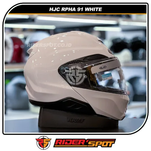 HJC RPHA 91 Solid Pearl White Helmet