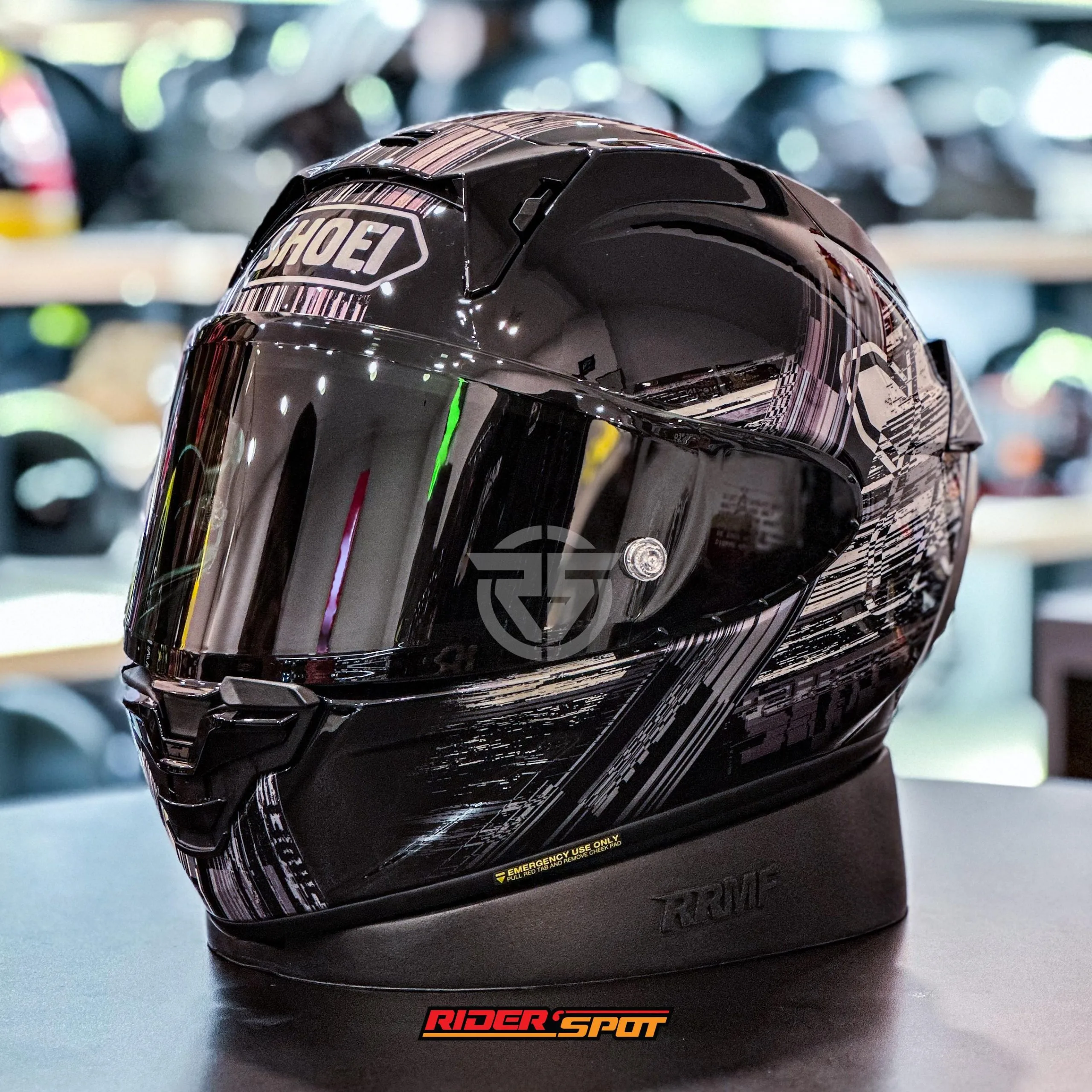 SHOEI X-Fifteen X15 Cross Logo TC5 Black White Helmet – Riderspot