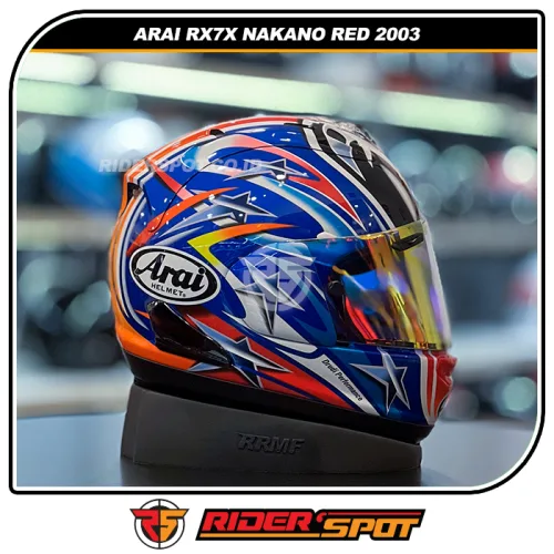 ARAI RX-7X Nakano Red 2003 Helmet