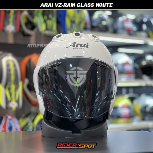 ARAI VZ-RAM Glass White Helmet – Riderspot