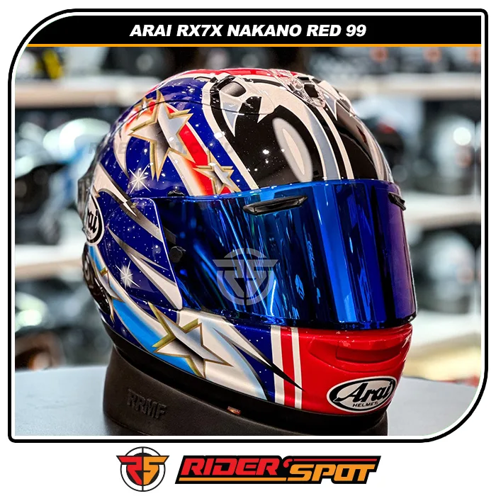 ARAI RX-7X Nakano Red 99 Helmet – Riderspot