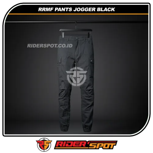 RRMF Pants Jogger Cargo Black