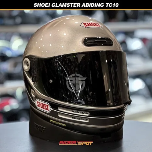 SHOEI Glamster Abiding TC10 Grey Silver Helmet – Riderspot