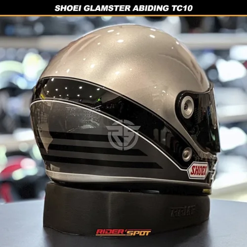 SHOEI Glamster Abiding TC10 Grey Silver Helmet – Riderspot