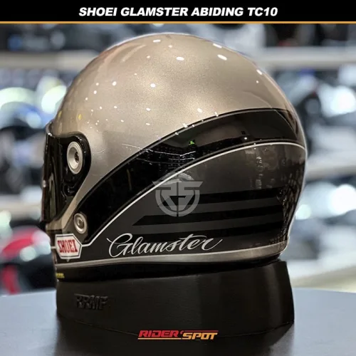 SHOEI Glamster Abiding TC10 Grey Silver Helmet – Riderspot