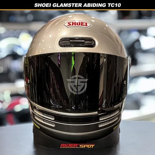 SHOEI Glamster Abiding TC10 Grey Silver Helmet – Riderspot