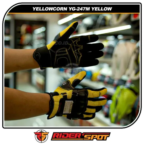 YELLOWCORN Mesh Glove YG-247M Yellow