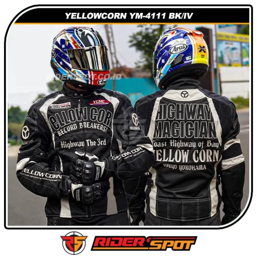 YELLOWCORN Mesh Jacket YM-4111 Black Ivory