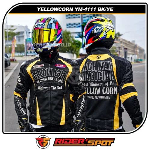 YELLOWCORN Mesh Jacket YM-4111 Black Yellow