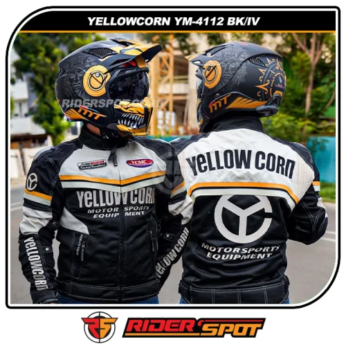 YELLOWCORN Mesh Jacket YM-4112 Black Ivory