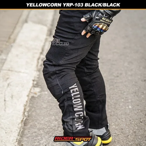バイクウェア・装備 YeLLOW CORN Stretch denim riding pants YELLOWCORN Riding Pants YRP-103 Protective Stretch Black – Riderspot