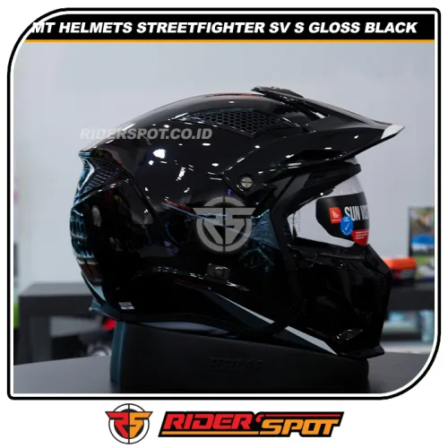 MT Helmets Streetfighter SV S Gloss Black Crossover