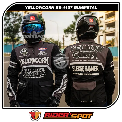 YELLOWCORN Mesh Touring Jacket BB-4107 Gunmetal