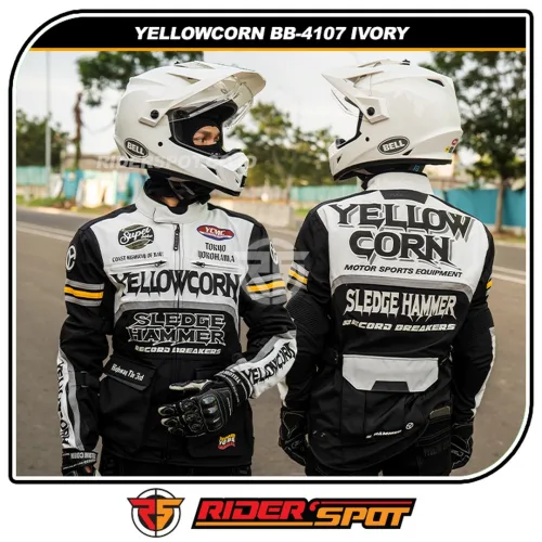 YELLOWCORN Mesh Touring Jacket BB-4107 Ivory