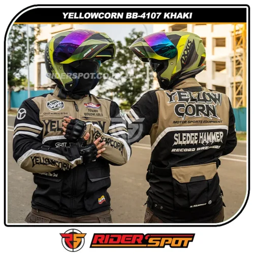 YELLOWCORN Mesh Touring Jacket BB-4107 Khaki