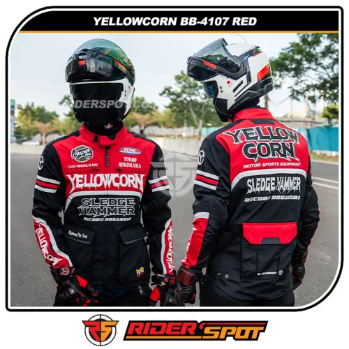 YELLOWCORN Mesh Touring Jacket BB-4107 Red