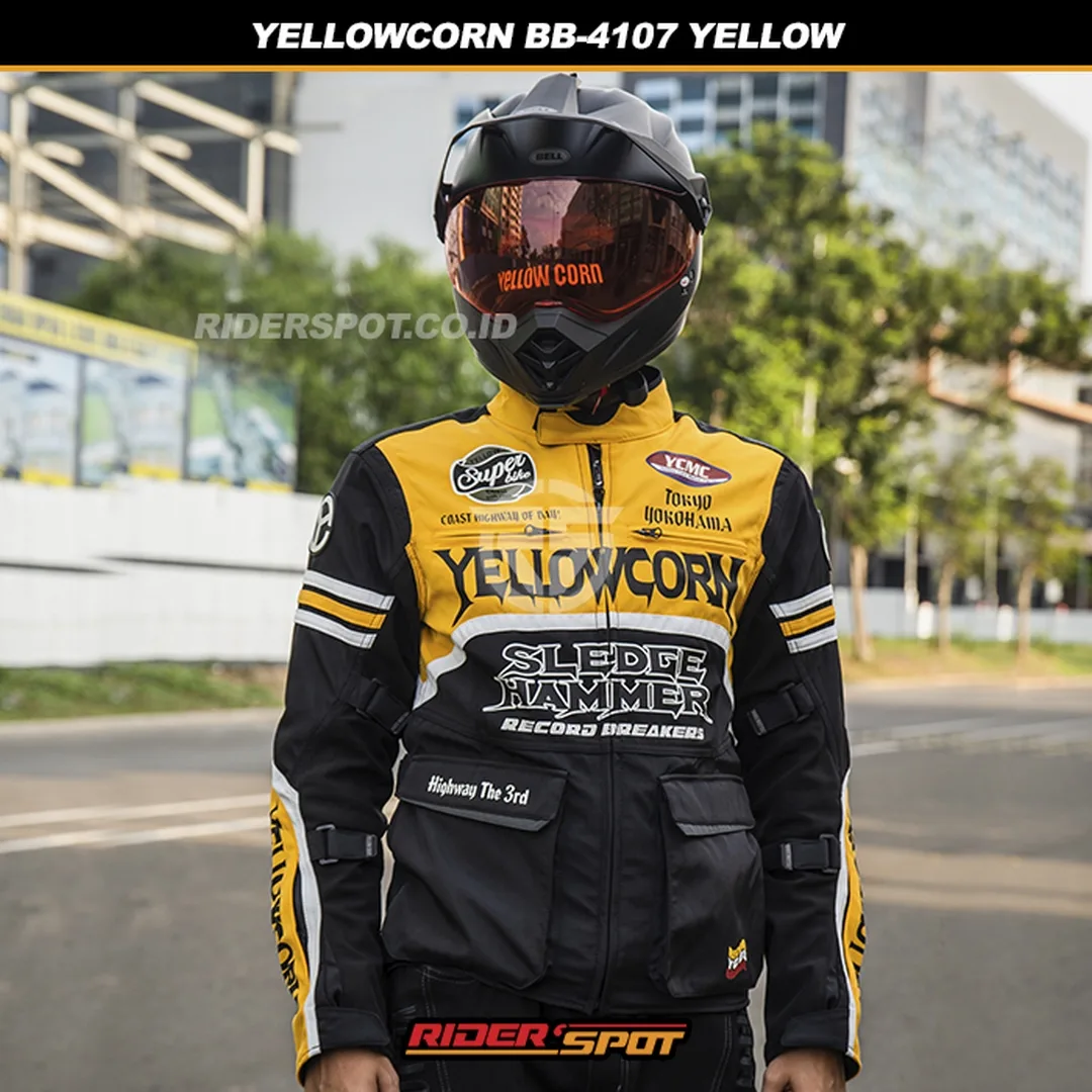 YELLOWCORN Mesh Touring Jacket BB-4107 Yellow – Riderspot