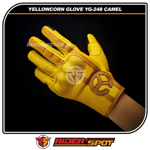 YELLOWCORN Leather Glove YG-248 Camel