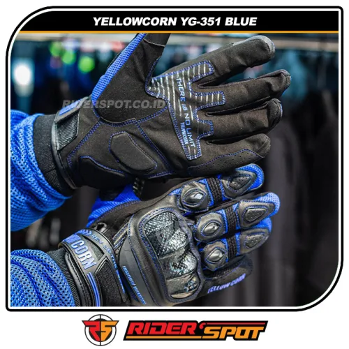 YELLOWCORN Mesh Glove YG-351 Blue