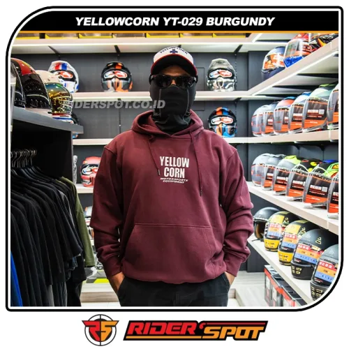 YELLOWCORN Hoodie YT-029 Burgundy Maroon