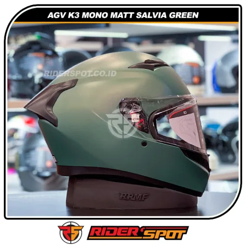 AGV K3 Mono Matt Salvia Green