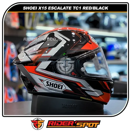SHOEI X-Fifteen X15 Escalate TC1 Red/Black Helmet