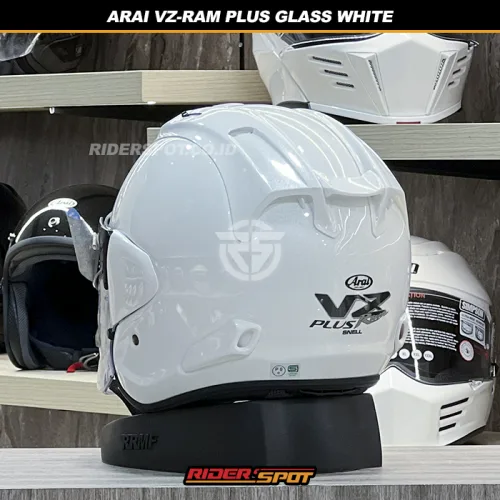 Arai VZ-RAM PLUS Snell グラスホワイト 美品 ピンロック付 ARAI VZ-RAM Plus Glass White Helmet – Riderspot