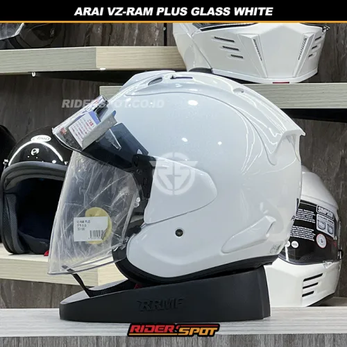ARAI VZ-RAM Plus Glass White Helmet – Riderspot