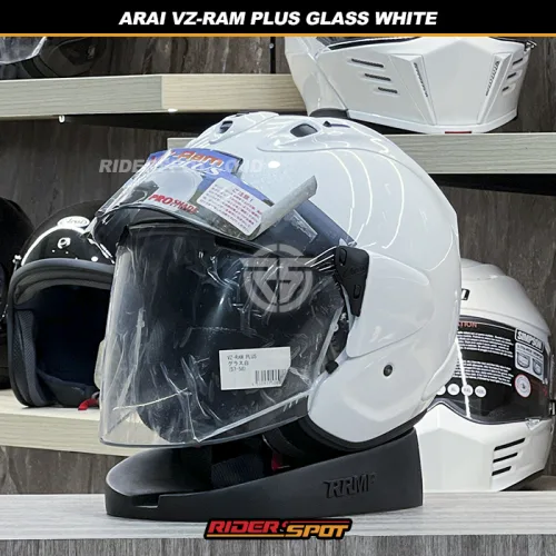 ARAI VZ-RAM Plus Glass White Helmet – Riderspot