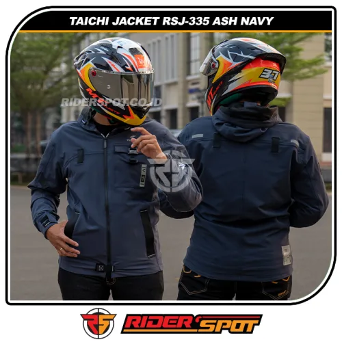 RS TAICHI Jacket RSJ-335 Quick Dry Parka Ash Navy