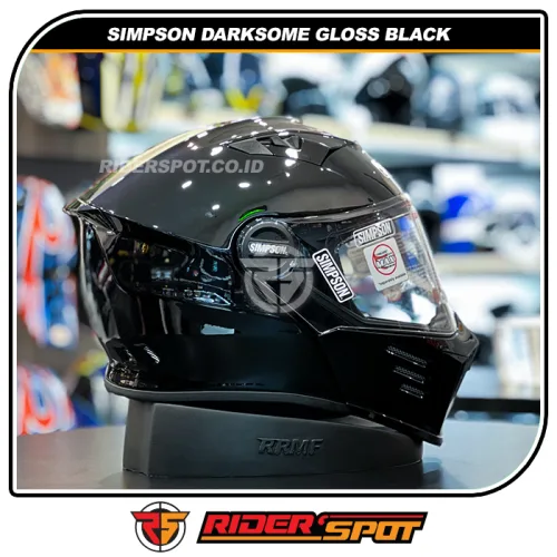 SIMPSON Darksome Gloss Black Helmet