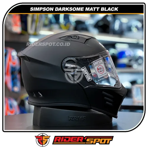 SIMPSON Darksome Matt Black Helmet