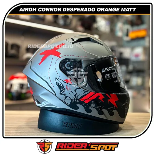 AIROH Connor Desperado Orange Matt Helmet