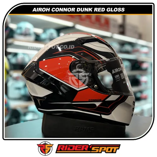 AIROH Connor Dunk Red Gloss Helmet