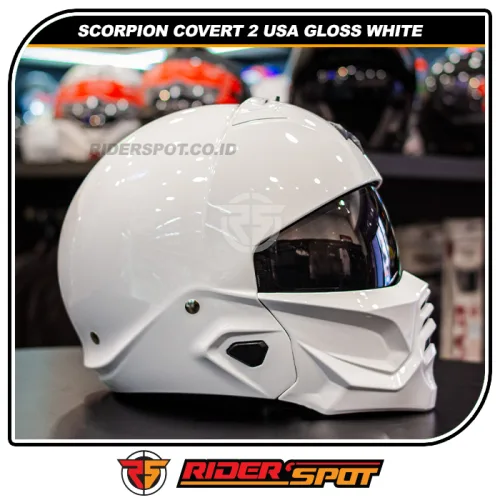 SCORPION Covert 2 USA Gloss White Helmet