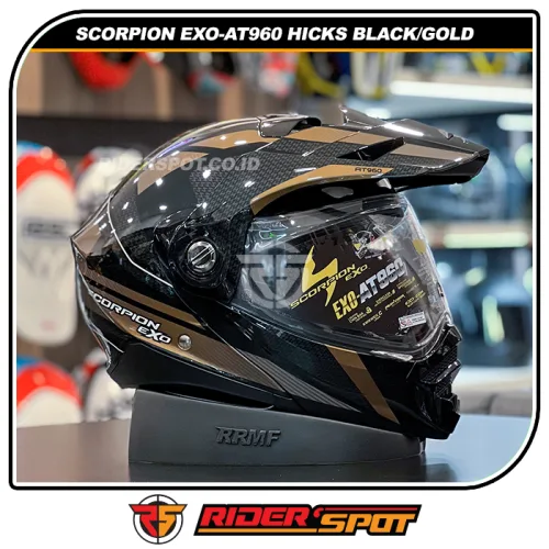 SCORPION EXO AT960 Hicks Black Gold Helmet