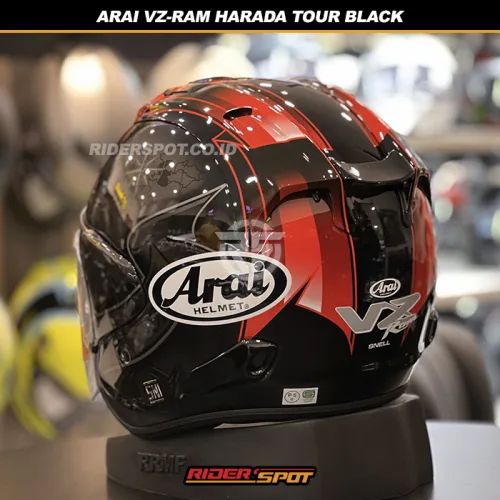 ARAI VZ-RAM Harada Tour Black Helmet – Riderspot