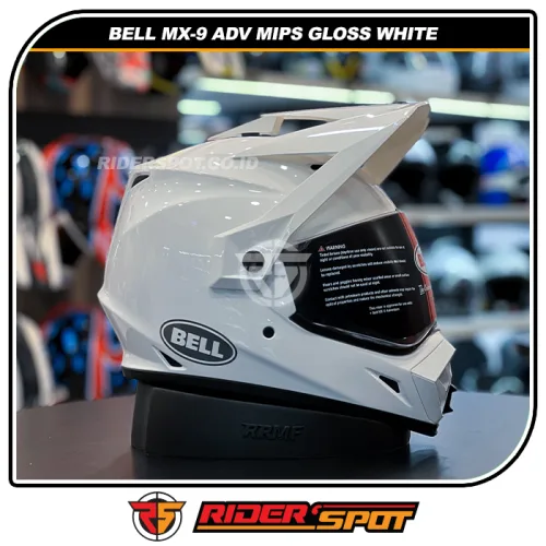 BELL MX-9 Adventure Mips Gloss White Helmet