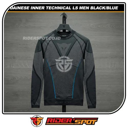 DAINESE Inner Technical Long Sleeve Shirt Men Black Blue