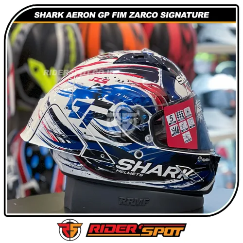SHARK Aeron GP FIM Zarco Signature Helmet