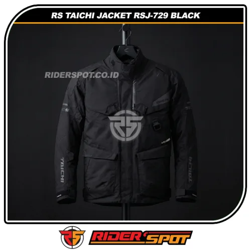 RS TAICHI Jacket RSJ-729 Black DryMaster Kompass
