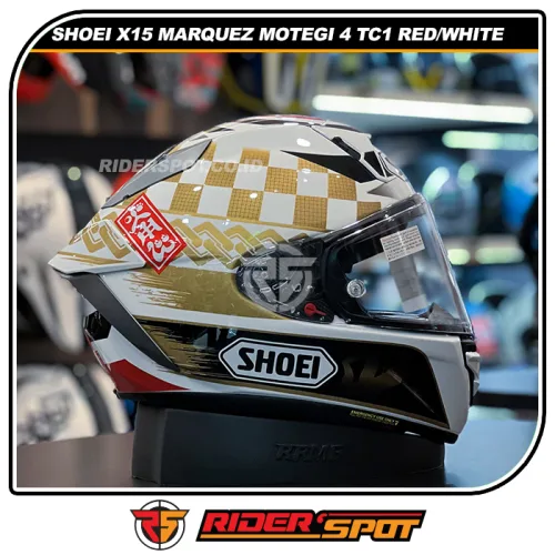SHOEI X-Fifteen X15 Marquez Motegi4 TC1 Red/White Helmet