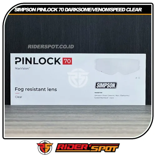 SIMPSON Antifog Pinlock 70 Clear Darksome Venom Speed