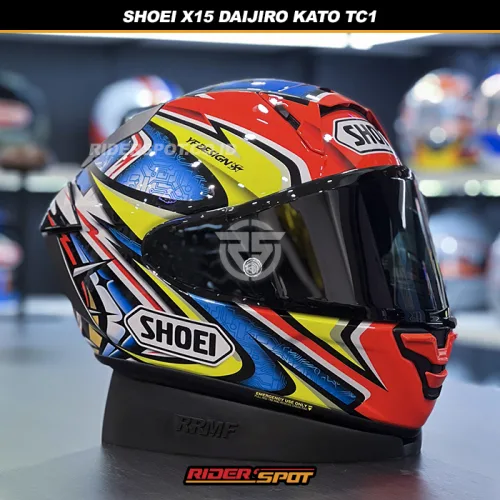 SHOEI X-Fifteen X15 Daijiro Kato TC1 Red Blue Helmet – Riderspot