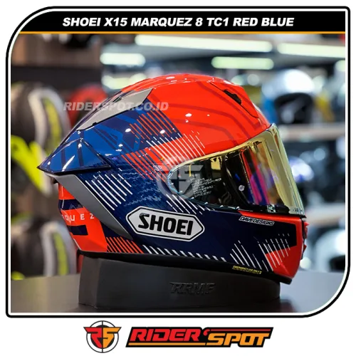 SHOEI X-Fifteen X15 Marquez 8 TC1 Red Blue Helmet