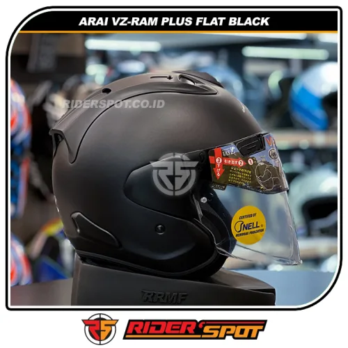 ARAI VZ-RAM Plus Flat Black Helmet