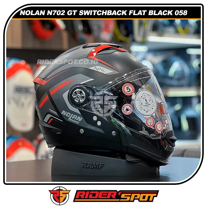 NOLAN N70-2 GT Switchback Flat Black 058 Helmet