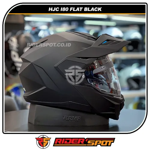 HJC i80 Adventure Flat Black Helmet